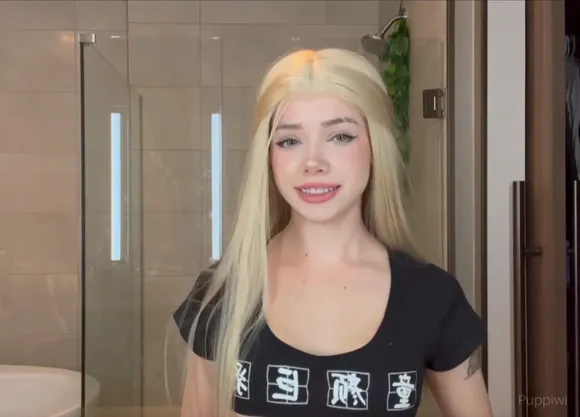 Puppiwi Black Crop Top Tease OnlyFans Video Leaked