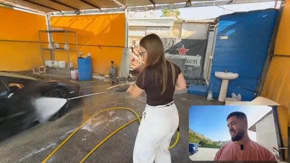 Qoqsik Car Wash Hose Spray OnlyFans Video Leaked