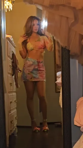 Queentofu Floral Crop Top Mini OnlyFans Video Leaked