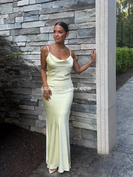 Rocsidiaz Silky Slip Dress Pose OnlyFans Photo Leaked
