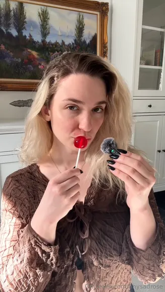Rosescrtx Lollipop Tease In Sheer Top OnlyFans Video Leaked