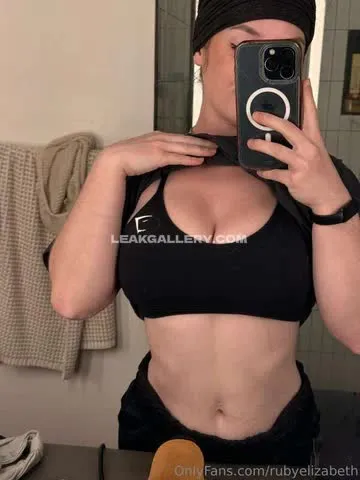 Ruby_elizabeth Black Sports Bra Tease OnlyFans Photo Leaked