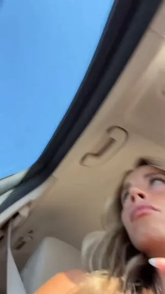 Sadiemckenna Topless Car Tease OnlyFans Video Leaked