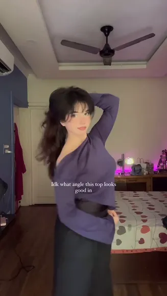 Samriddhiuniyaal Purple Top Side Pose OnlyFans Video Leaked
