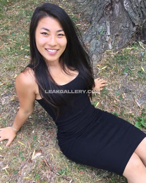 Saramoonie Black Dress Outdoor Pose OnlyFans Photo Leaked