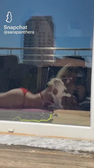 Saritaktty Red Bikini Lying Down OnlyFans Video Leaked