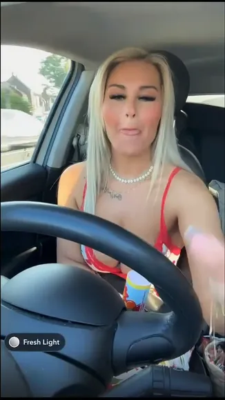 Sbby_astride Red Bra While Driving OnlyFans Video Leaked
