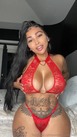 Seebrittanya Red Lingerie Strip Tease OnlyFans Video Leaked