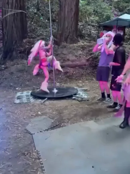 Sensualsunshine Pink Bodysuit Pole Dance OnlyFans Video Leaked
