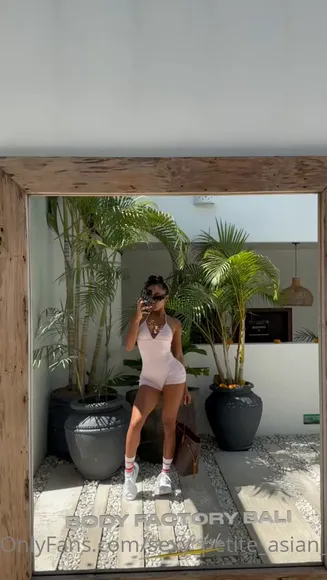 Sexy_petite_asian_girl Pink Bodysuit Strut OnlyFans Video Leaked