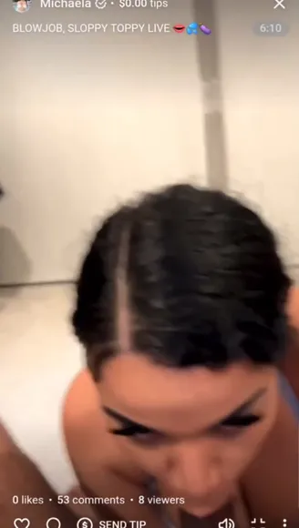 Sheismichaela Blue Bra Blowjob OnlyFans Video Leaked