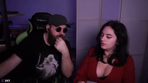 Shiftymine Red Cardigan Cleavage Tease OnlyFans Video Leaked