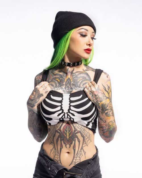 Shotziwwe Skeleton Bra Tease OnlyFans Photo Leaked