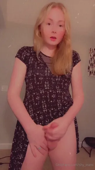 Shy_trans Handjob Tease In Dress OnlyFans Video Leaked