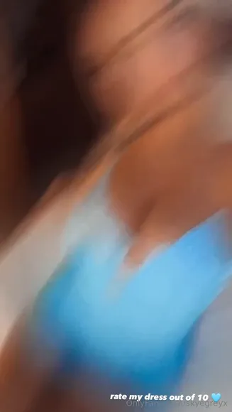 Skye Blue Lace Dress Tease OnlyFans Video Leaked