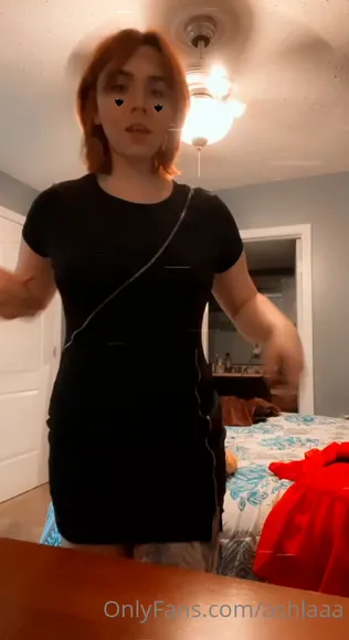 Slutty Black Dress Side Slit OnlyFans Video Leaked