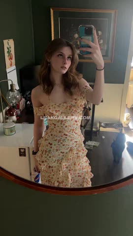 Soggyalien Floral Dress Selfie OnlyFans Photo Leaked