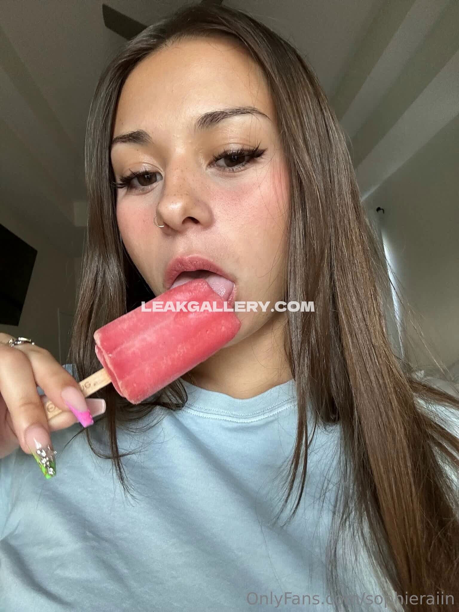 Sophie Rain Licking Ice Pop Tease OnlyFans Photo Leaked