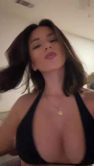Sotoavaa Deep V Black Bikini OnlyFans Video Leaked