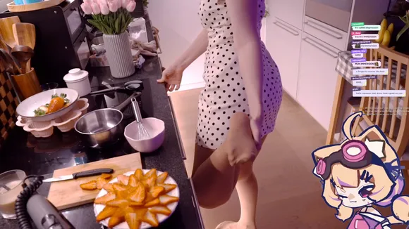 Squchan Polka Dot Dress Leg Lift OnlyFans Video Leaked