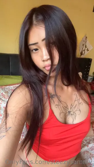 Steezyysammy Red Bra Tease OnlyFans Video Leaked
