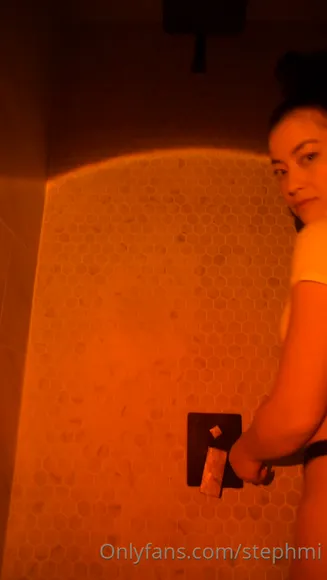 Stephmi Wet T-Shirt Shower Tease OnlyFans Video Leaked