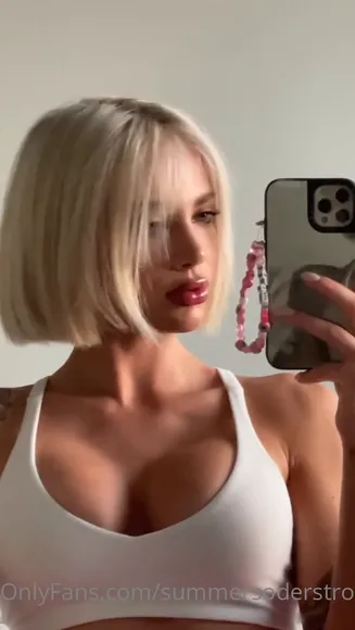 Summersoderstrom White Sports Bra Tease OnlyFans Video Leaked