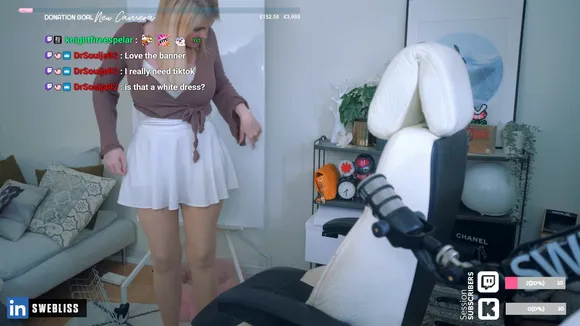 Swebliss White Dress Tease OnlyFans Video Leaked