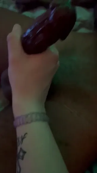 Sxllendj Hand Holding Black Dildo OnlyFans Video Leaked