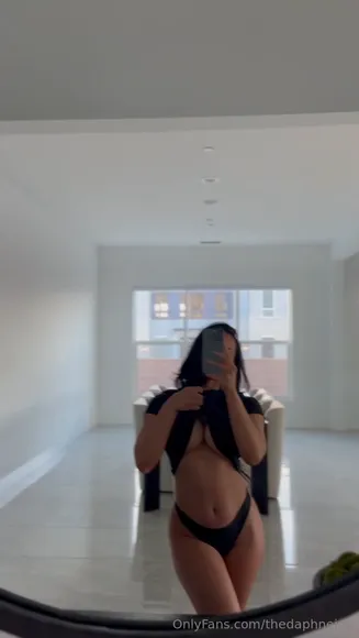 Thedaphnejoy Black Bodysuit Tease OnlyFans Video Leaked