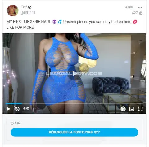 Tiff1111 / Tiffanieray ภาพหลุดนู้ด OnlyFans สุดเอ็กซ์คลูซีฟ #15567777
