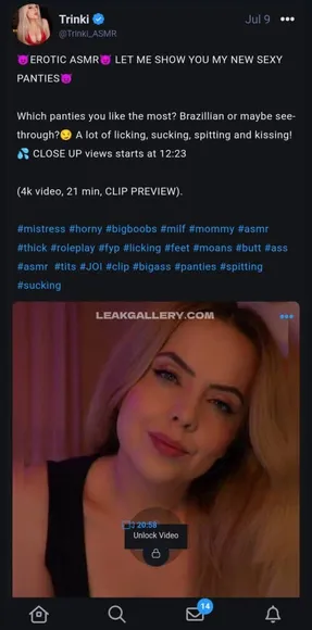 Trinki_asmr See-Through Panties Tease OnlyFans Photo Leaked