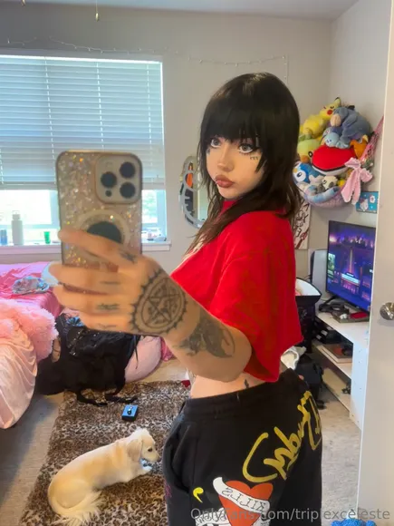 Triplexceleste Tattooed Ass Selfie Pose OnlyFans Video Leaked
