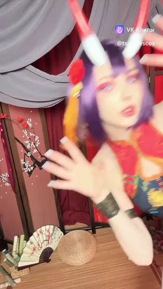 Tsukides Thigh-High Slit Costume OnlyFans Video Leaked