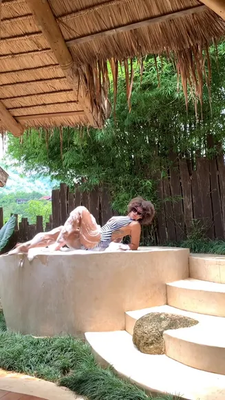 Varsenex Striped Swimsuit Soak OnlyFans Video Leaked