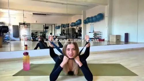 Vasilisa Yoga Mat Stretch Pose OnlyFans Photo Leaked