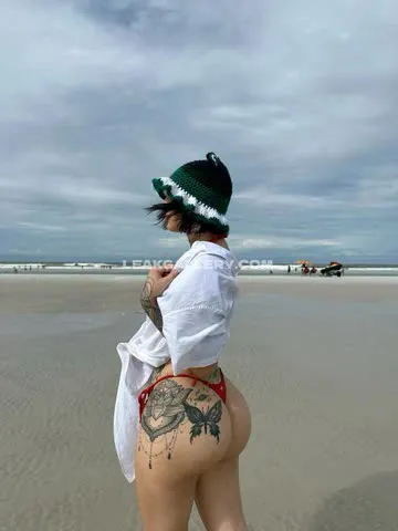 Yasmim_cat Tattooed Ass in Red Thong OnlyFans Photo Leaked