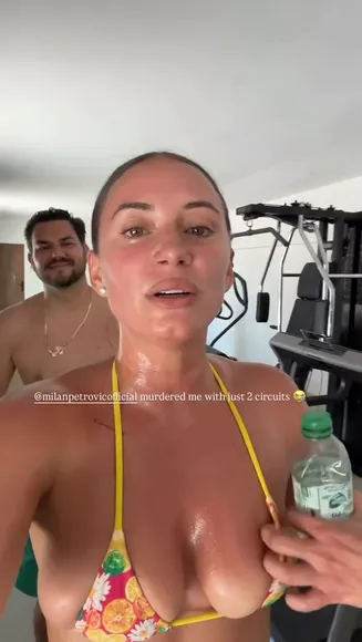Yesjulz Sweaty Bikini Workout OnlyFans Video Leaked