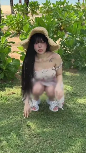 You_s2_diii Sheer Floral Dress Squat OnlyFans Video Leaked