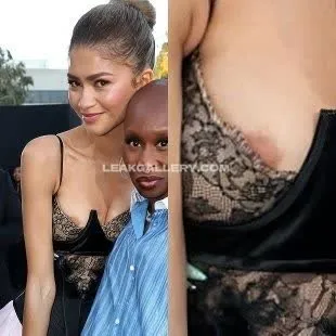 Zendaya Lace Bra Side View OnlyFans Photo Leaked