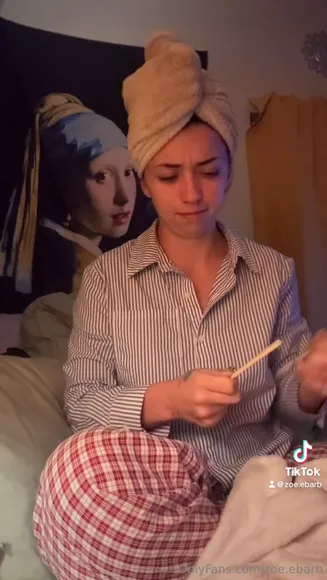 Zoe Ebarb Pajama Noodle Eating OnlyFans Video Leaked